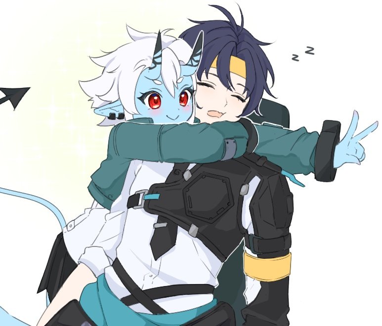 soukaku and asaba harumasa (zenless zone zero) drawn by natsupontarou