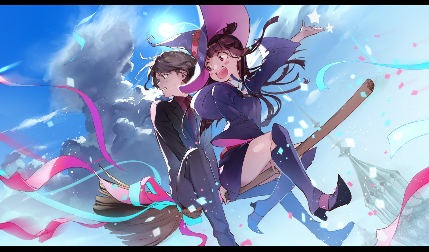 Kagari Atsuko And Andrew Hanbridge Little Witch Academia Drawn By G G Lemon Danbooru