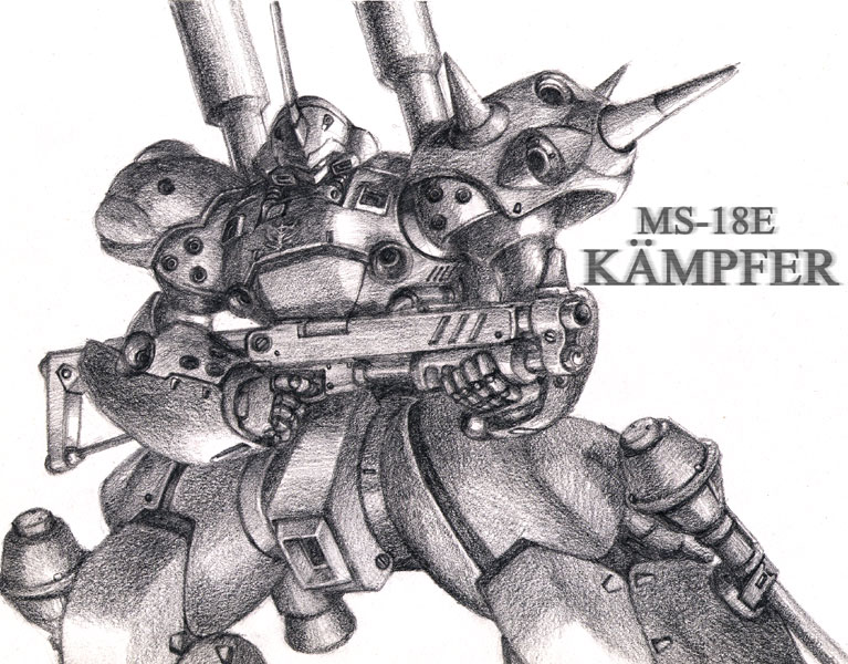 kampfer (gundam and 1 more) drawn by d-ma