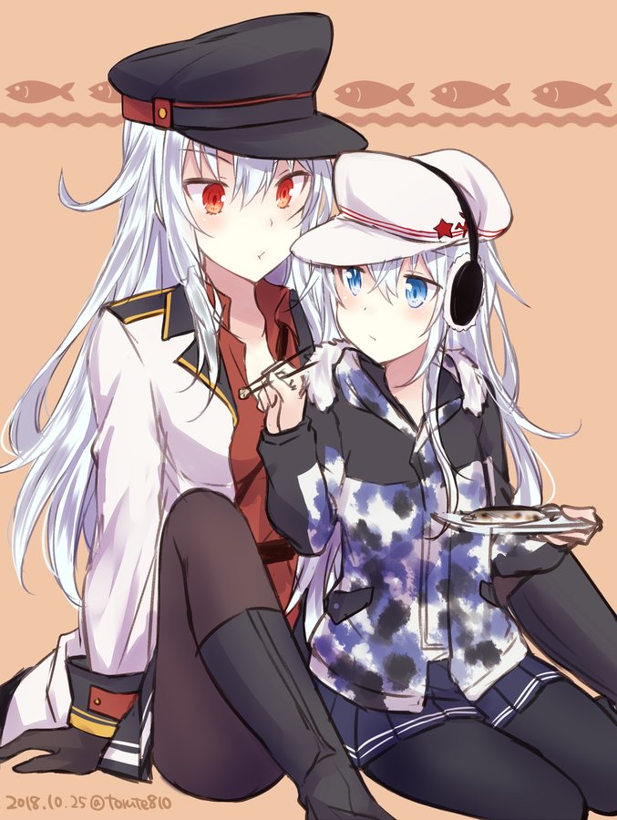 hibiki, verniy, gangut, and gangut dva (kantai collection) drawn by kabocha_torute