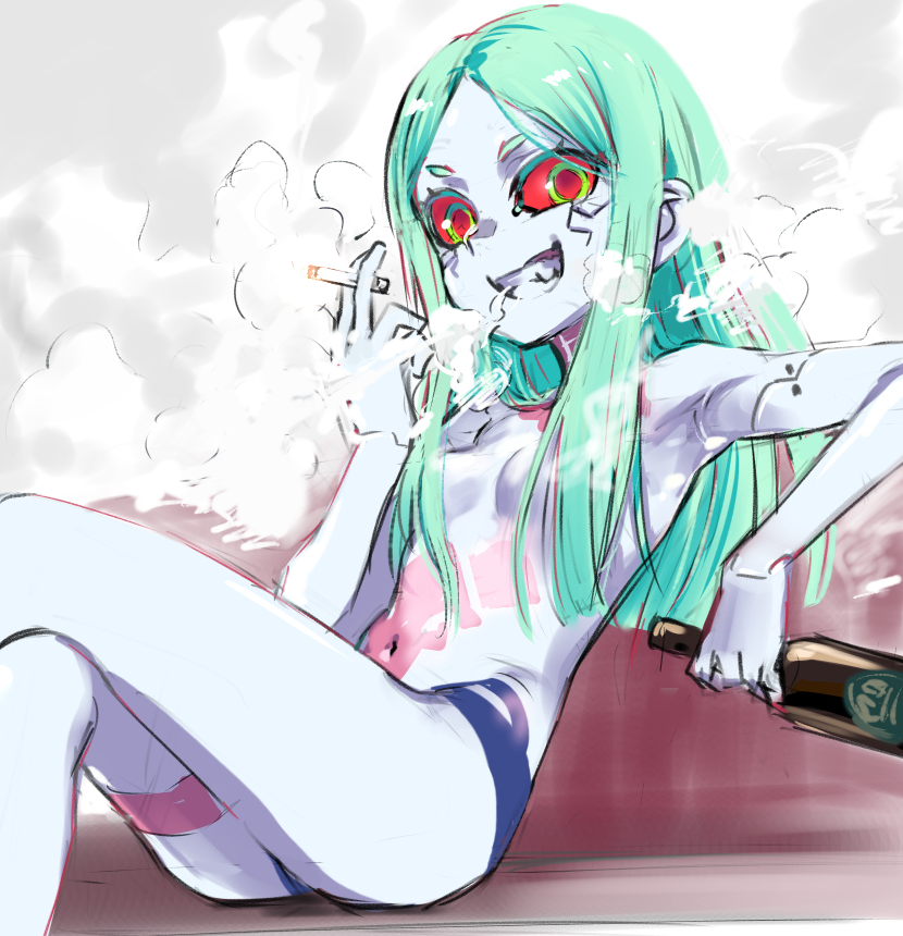 rebecca (cyberpunk and 1 more) drawn by 774_(nanashi)