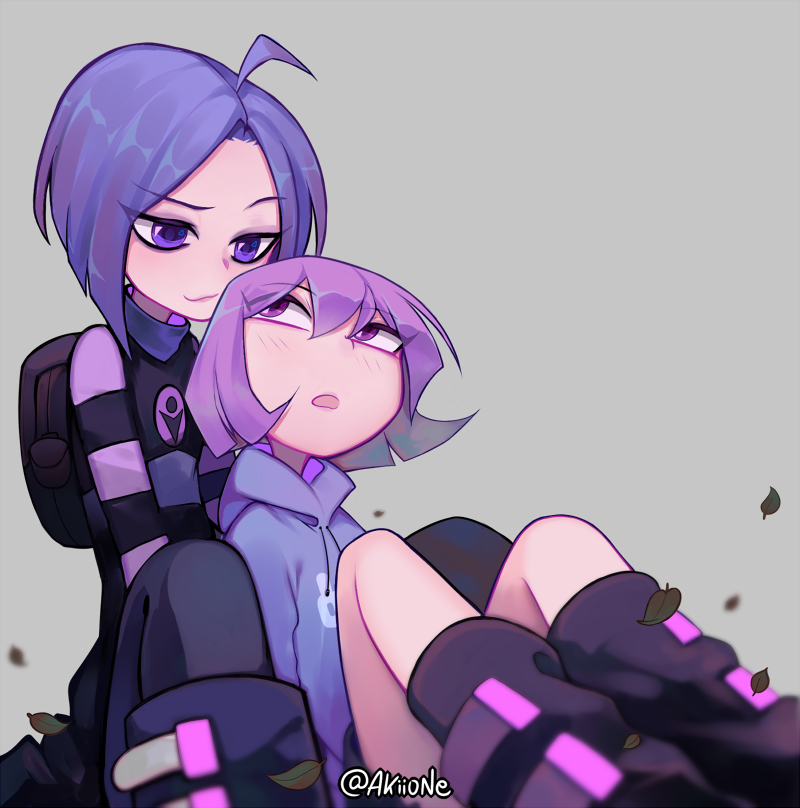 gazlene membrane and tak (invader zim and 1 more) drawn by yoyochaan