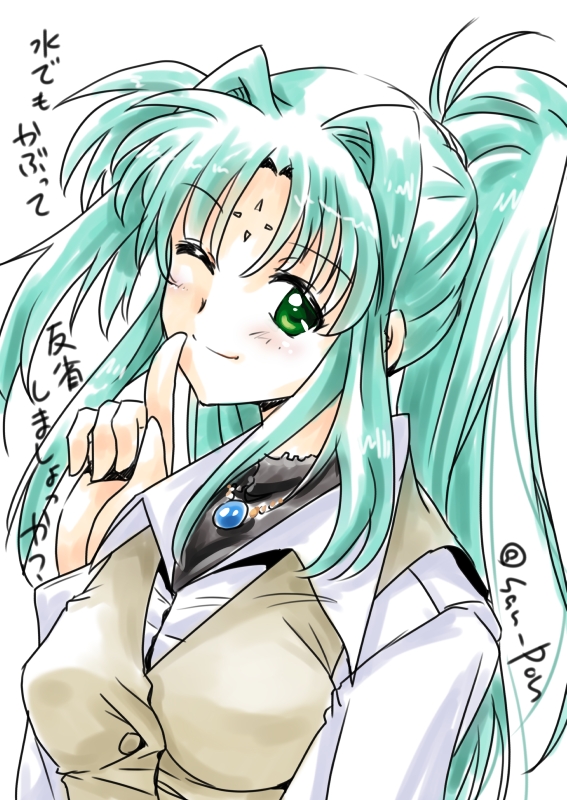 lindy harlaown (lyrical nanoha and 1 more) drawn by san-pon