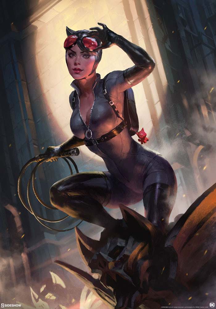 catwoman and selina kyle (dc comics and 1 more) drawn by kilart