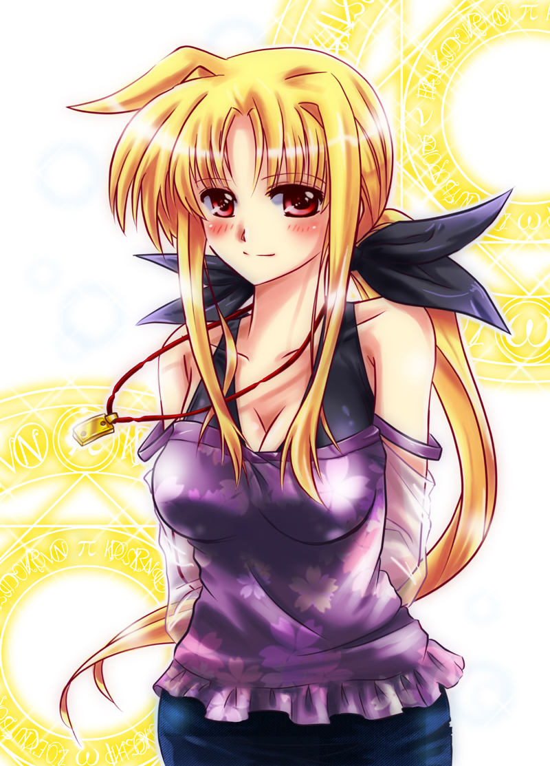 fate testarossa (lyrical nanoha and 1 more) drawn by san-pon