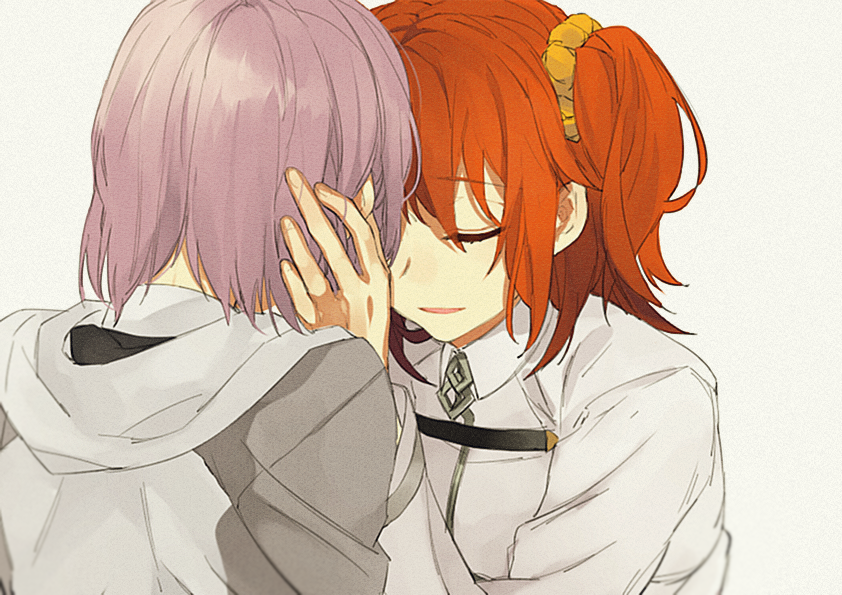 mash kyrielight and fujimaru ritsuka (fate and 1 more) drawn by hita_(hitapita)