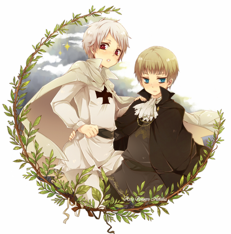 prussia and holy roman empire (axis powers hetalia) drawn by tobi_(one)