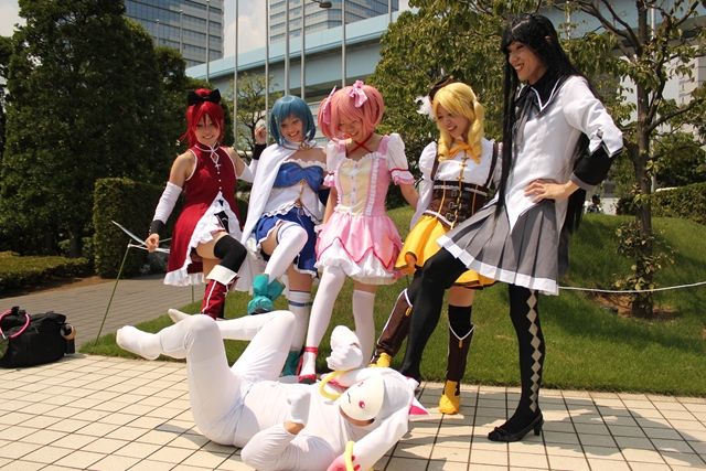 akemi homura, kaname madoka, miki sayaka, sakura kyoko, tomoe mami, and 1 more (mahou shoujo madoka magica)