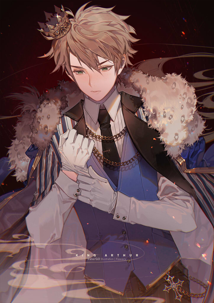 arthur pendragon (fate and 2 more) drawn by kawacy