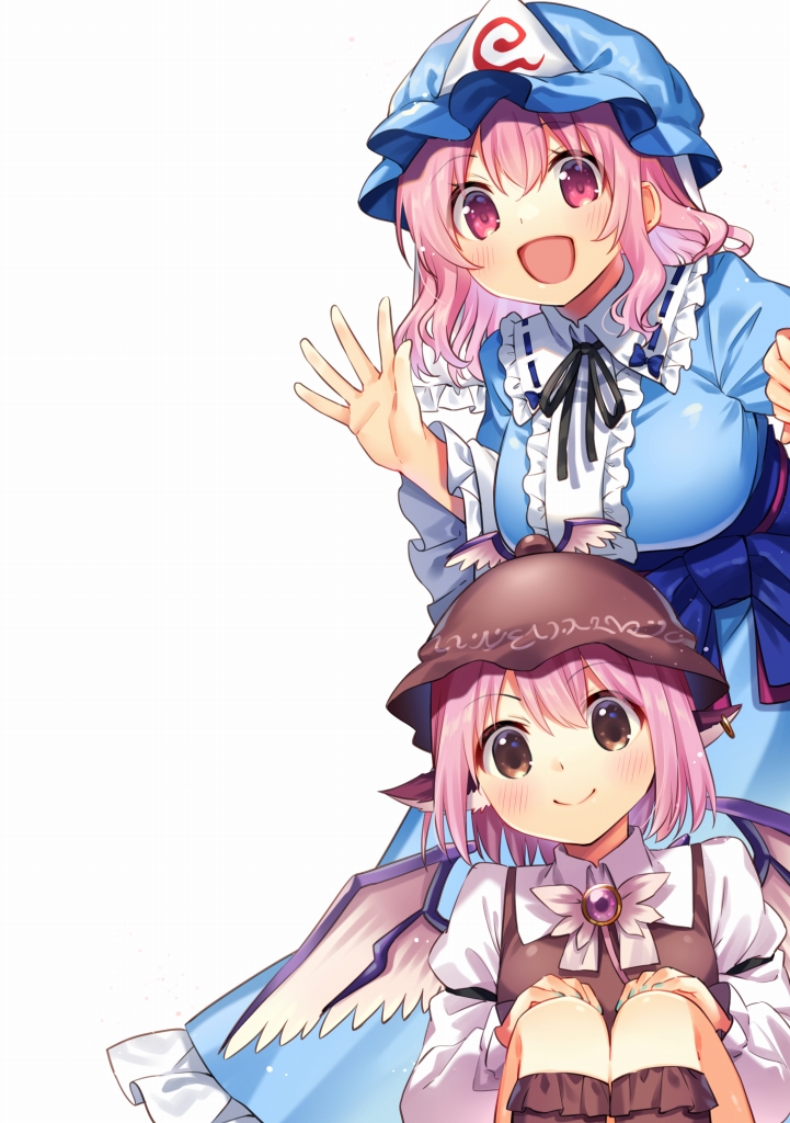 saigyouji yuyuko and mystia lorelei (touhou) drawn by kapuchii