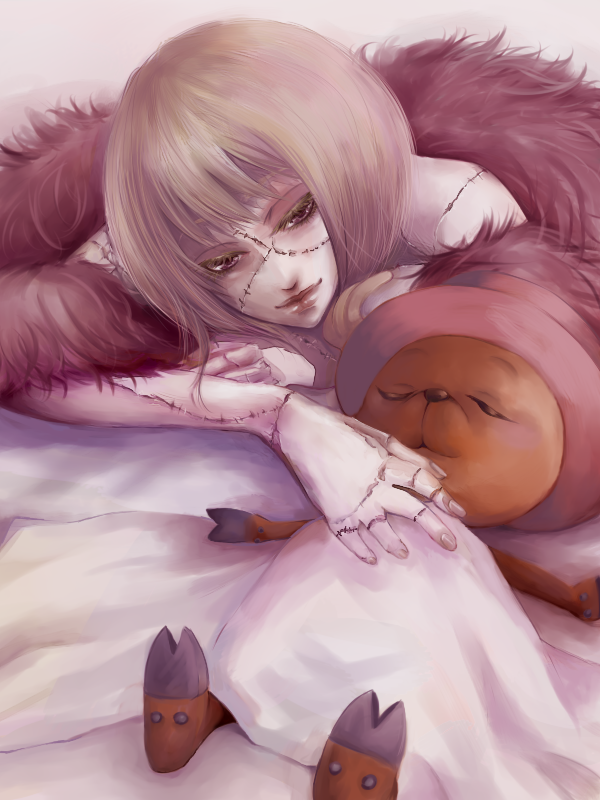 tony tony chopper and victoria cindry (one piece) drawn by omaru