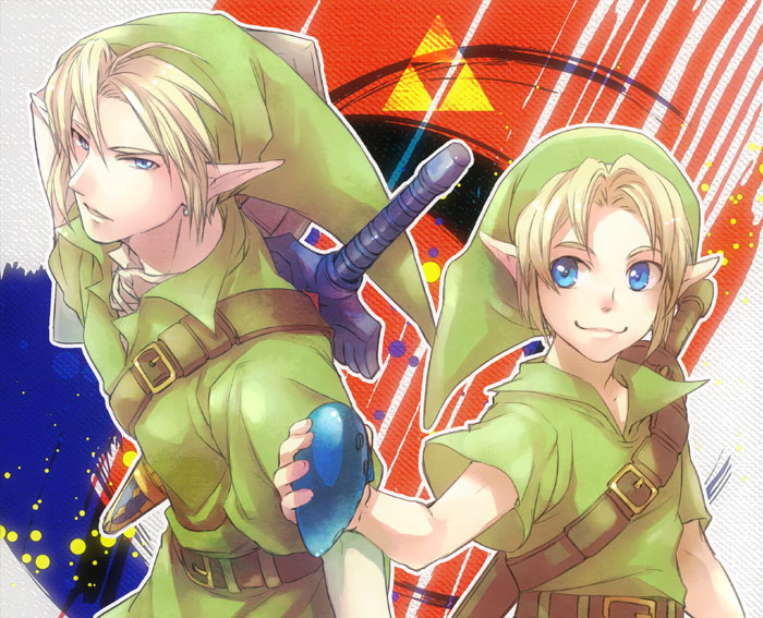 link and young link (the legend of zelda and 1 more) drawn by s1minami