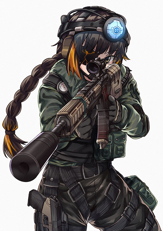 m16a1 and jackal (girls' frontline and 1 more) drawn by persocon93