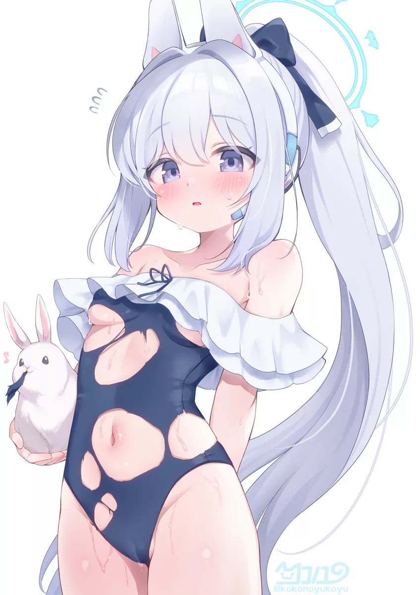 miyako and pyonko (blue archive) drawn by nanopai_kakumeikokonoyu