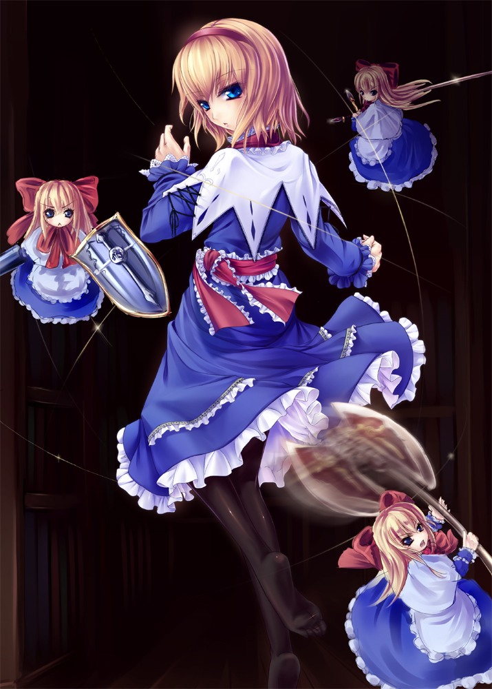 alice margatroid and shanghai doll (touhou) drawn by asa_(swallowtail)