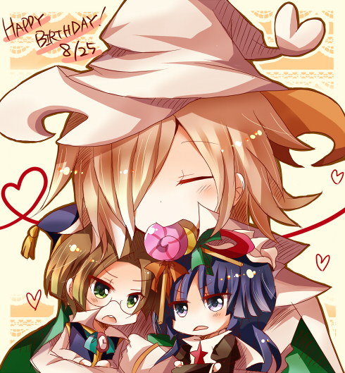 feli, klug, and lemres (puyopuyo and 1 more) drawn by sofako_(miuccha)