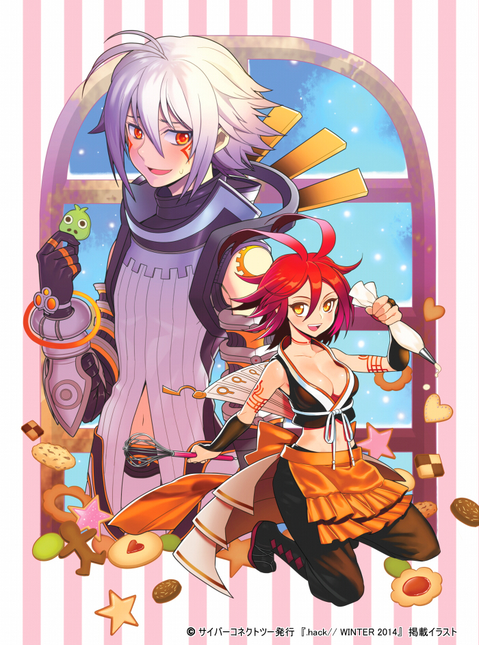haseo and alkaid (.hack// and 1 more) drawn by souma_kira