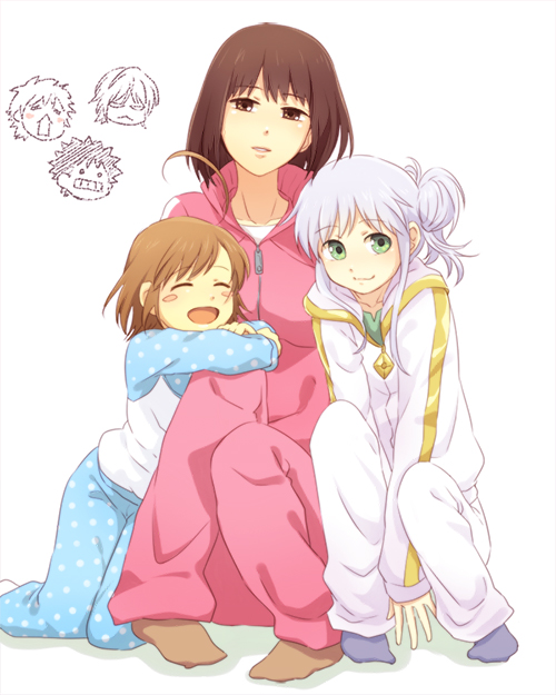 kamijou touma, accelerator, index, last order, takitsubo rikou, and 1 more (toaru majutsu no index) drawn by saiba_(henrietta)