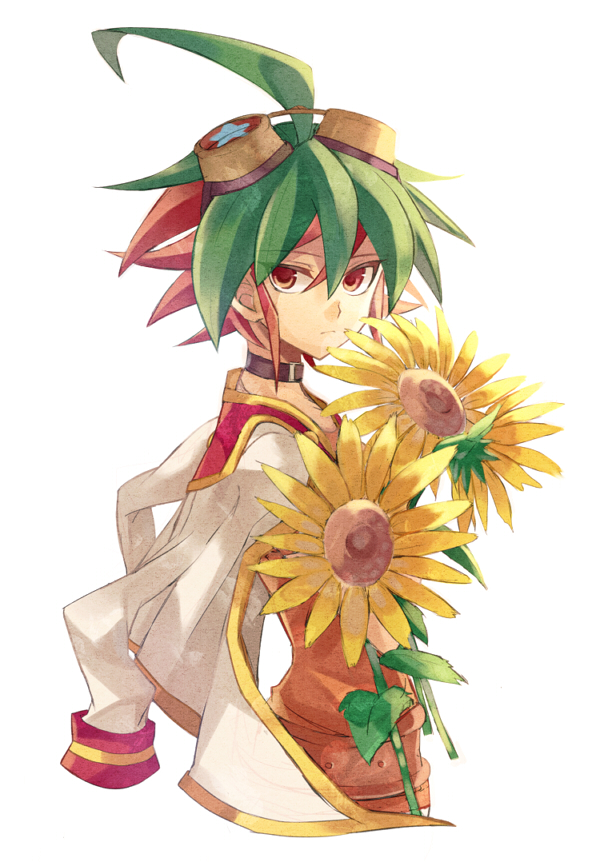 sakaki yuya (yu-gi-oh! and 1 more) drawn by rento_(rukeai)