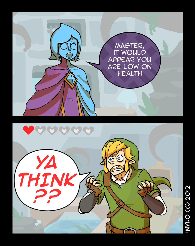 link and fi (the legend of zelda and 1 more) drawn by inyuo