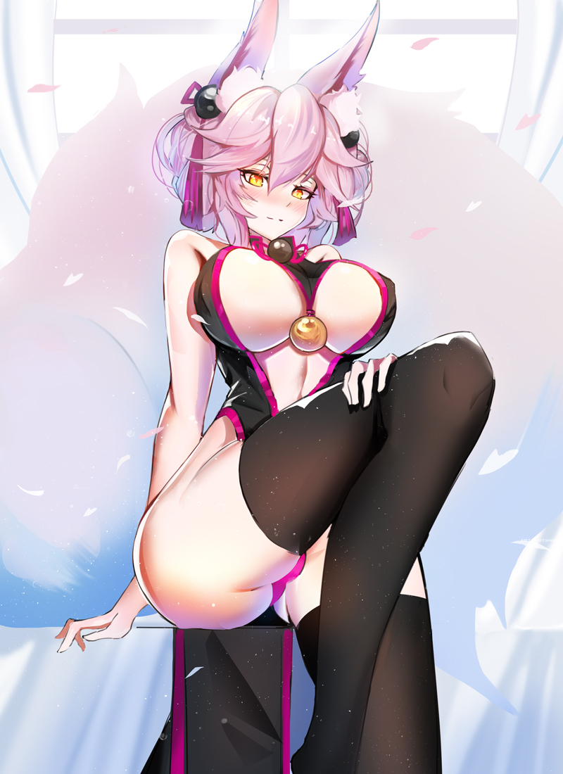 tamamo and koyanskaya (fate and 1 more) drawn by kuroha_(rockluo213)