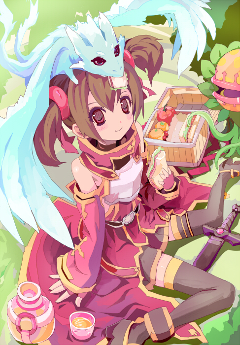 silica, pina, and garish gerbera (sword art online) drawn by rudorufu