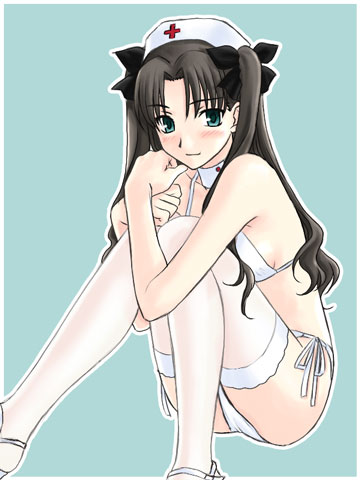 tohsaka rin (fate and 1 more) drawn by boribeya