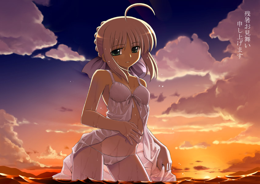 artoria pendragon and saber (fate and 1 more) drawn by namonashi