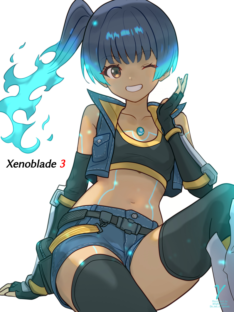 sena (xenoblade chronicles and 1 more) drawn by takasaka_light