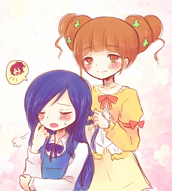hishikawa rikka, aida mana, and yotsuba alice (precure and 1 more) drawn by yoshizoe_eiko