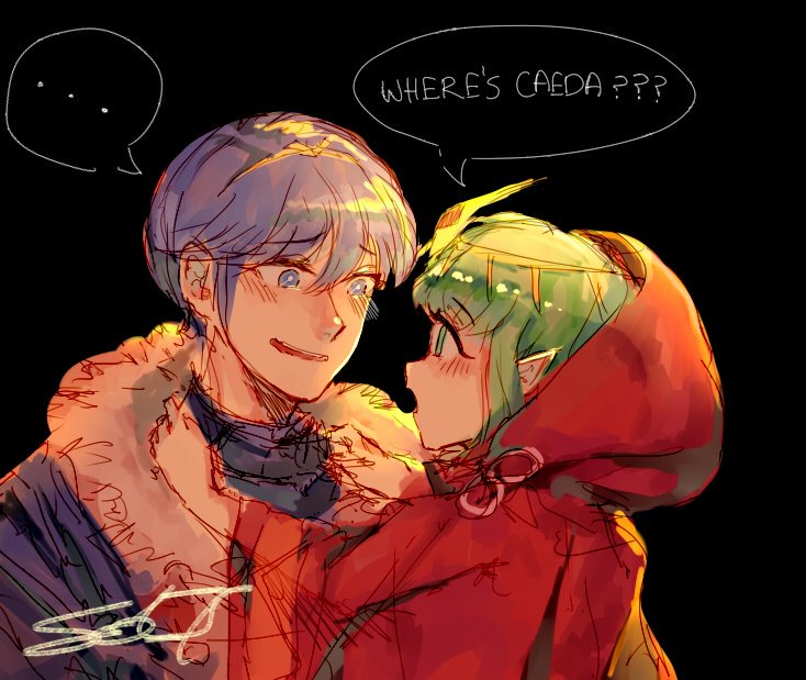 tiki and marth (fire emblem and 2 more) drawn by soltykou