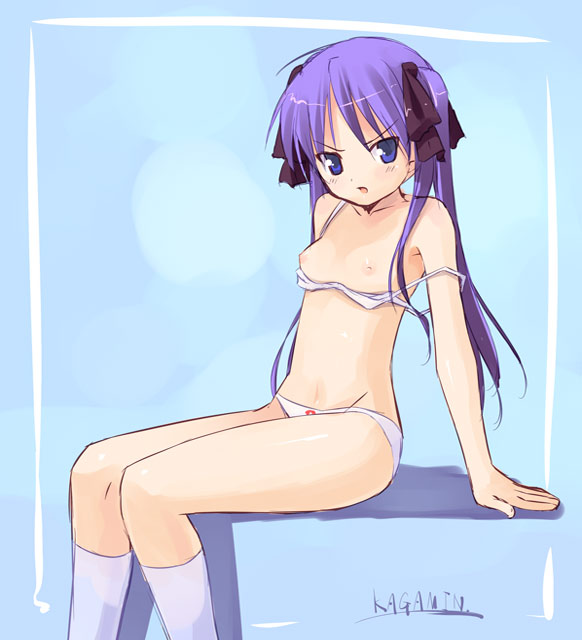 hiiragi kagami (lucky star) drawn by senji_(tegone_spike)
