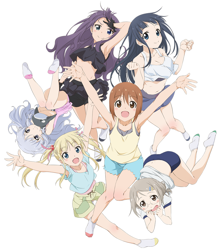 saotome shizuno, higuchi eri, tachibana shion, hiraoka yuu, hoshi asami, and 1 more (anitore! ex)