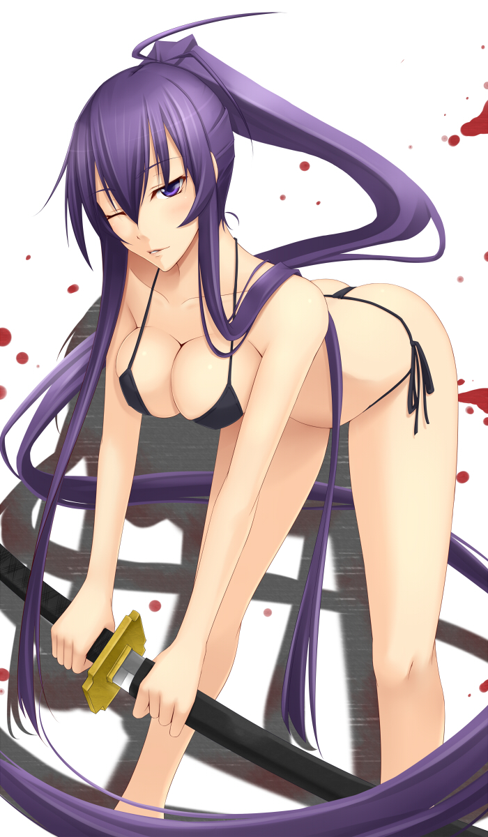 busujima saeko (highschool of the dead) drawn by akitsuki_karasu