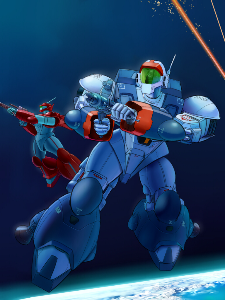 vifam and neofam (ginga hyouryuu vifam) drawn by inui_(jt1116)