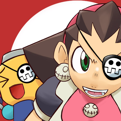 tron bonne and servbot (mega man and 1 more) drawn by kazutora