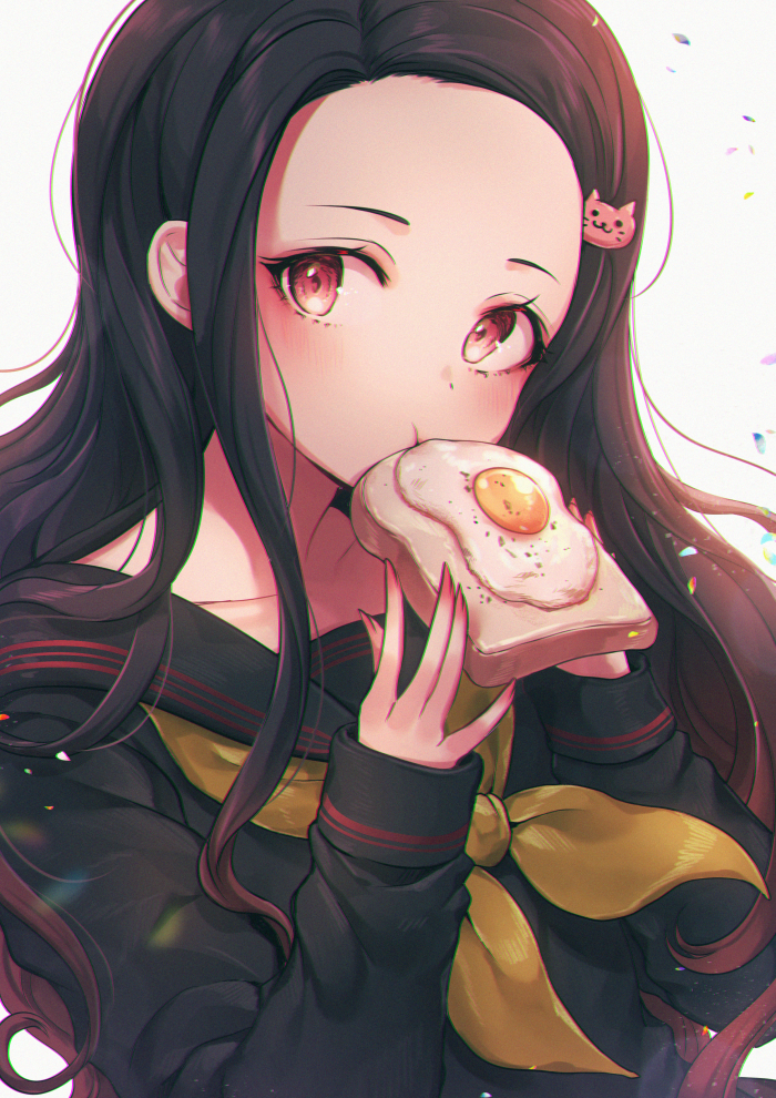 kamado nezuko (kimetsu no yaiba and 1 more) drawn by ozzingo