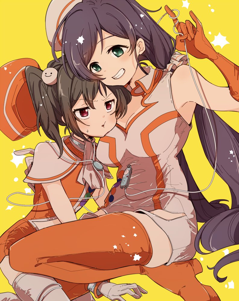 tojo nozomi and yazawa nico (love live! and 1 more) drawn by kidapipi_7