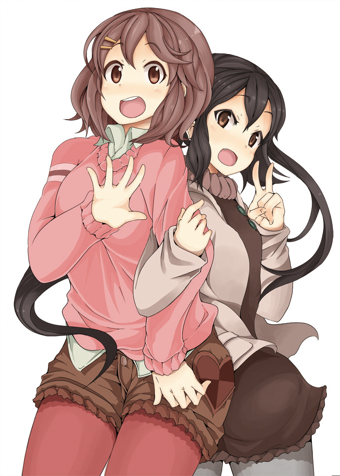 nakano azusa and hirasawa yui (k-on!) drawn by kuzu_kow