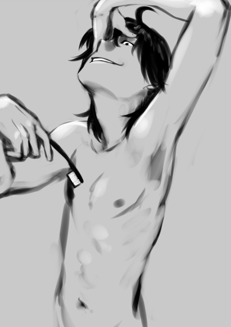 araragi koyomi (monogatari and 1 more) drawn by robo8