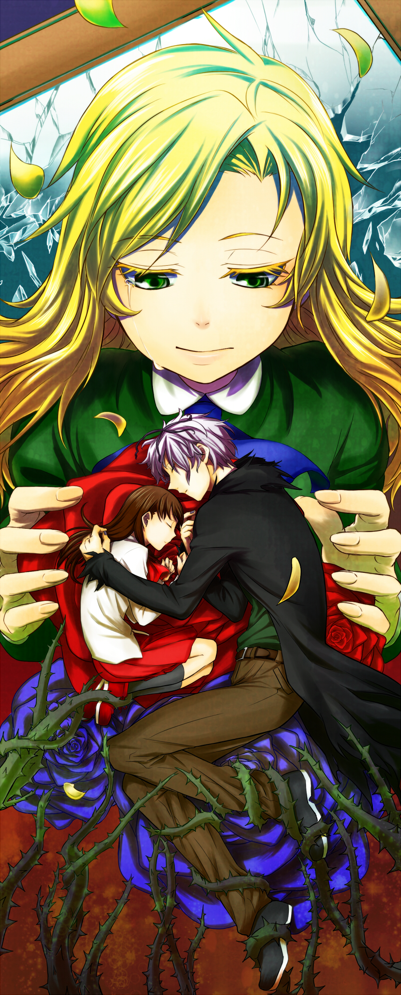 ib, mary, and garry (ib) drawn by soraumeme