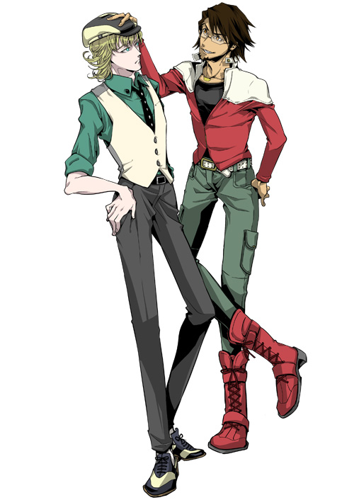 barnaby brooks jr. and kaburagi t. kotetsu (tiger & bunny) drawn by kinema_s204m