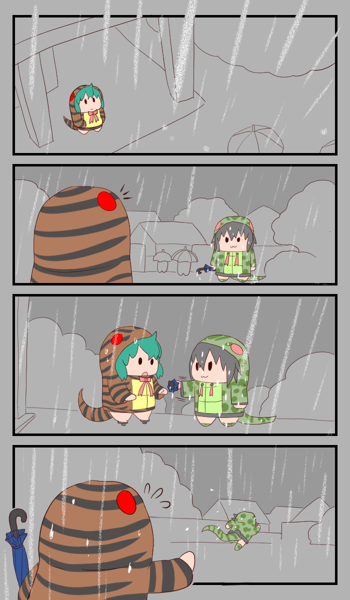 tsuchinoko and okinawa habu (kemono friends) drawn by bokoboko_(pandagapanda1)