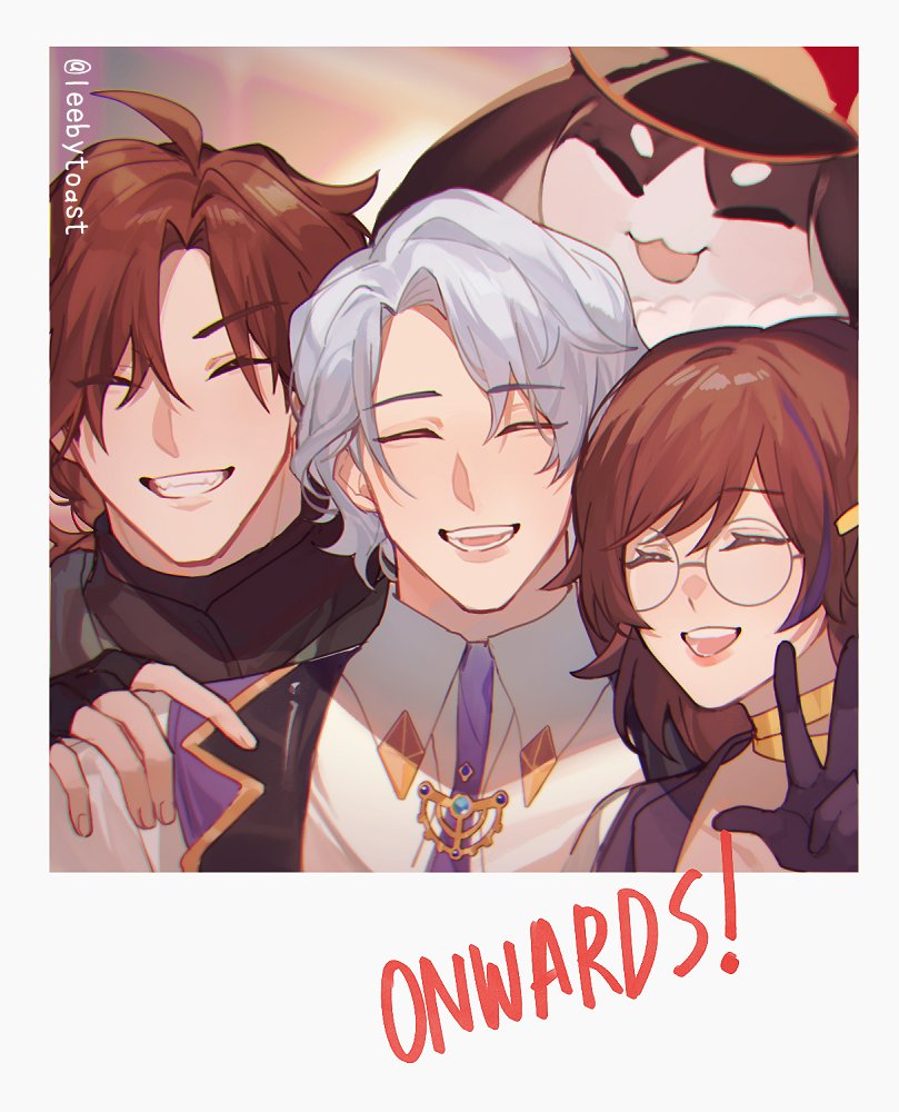 pom-pom, tiernan, mikhail, and razalina (honkai and 1 more) drawn by leebytoast