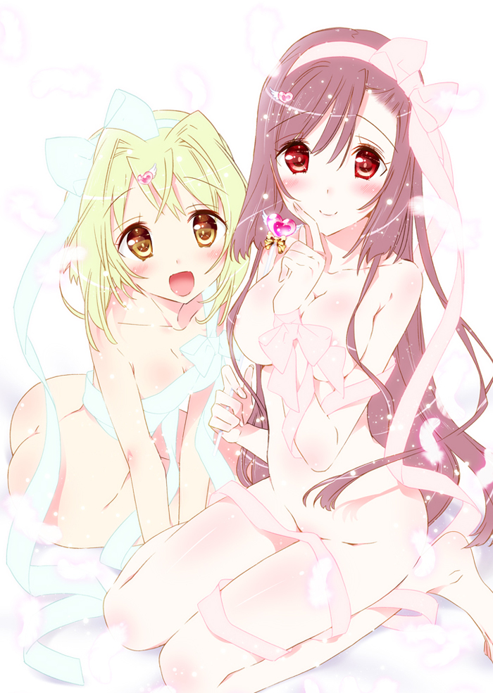 suzutsuki erika and nachi yuuka (friends) drawn by kamiya_maneki