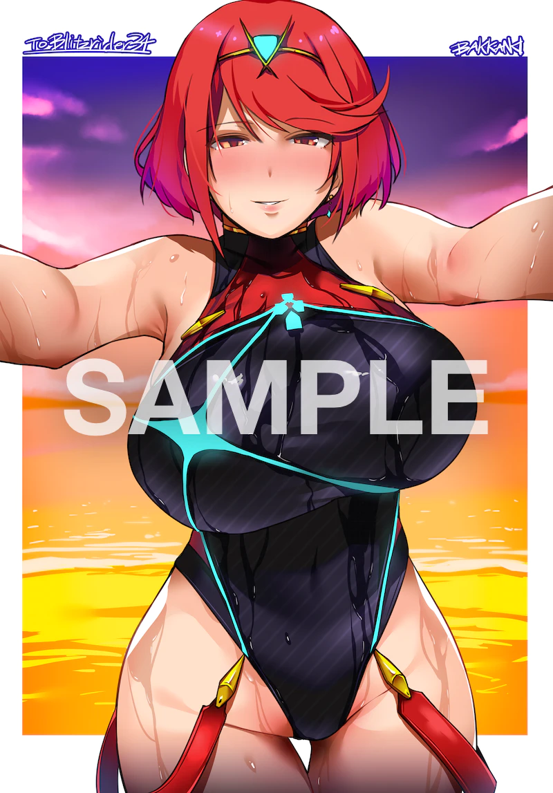pyra (xenoblade chronicles and 1 more) drawn by bakkanki