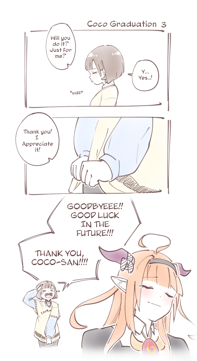 kiryu coco and tama gotoh (original and 1 more) drawn by yoruny