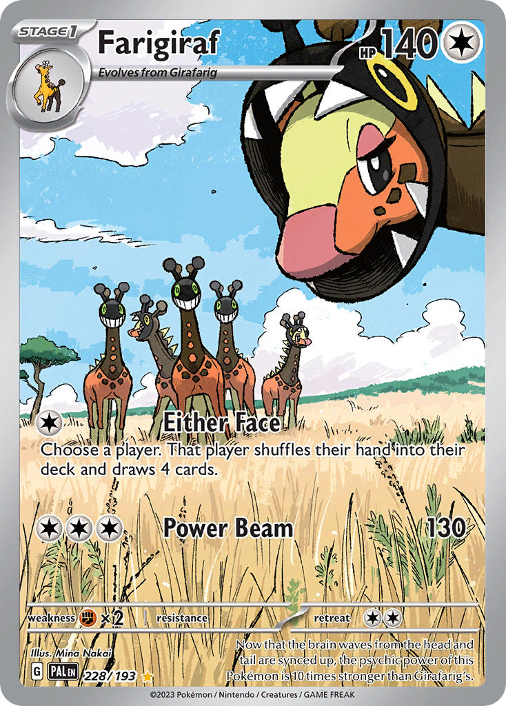 girafarig and farigiraf (pokemon and 1 more) drawn by nakai_mina