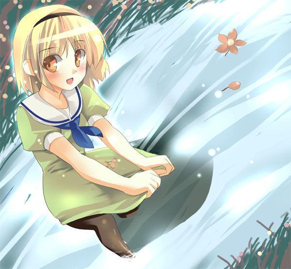 houjou satoko (higurashi no naku koro ni) drawn by shigen