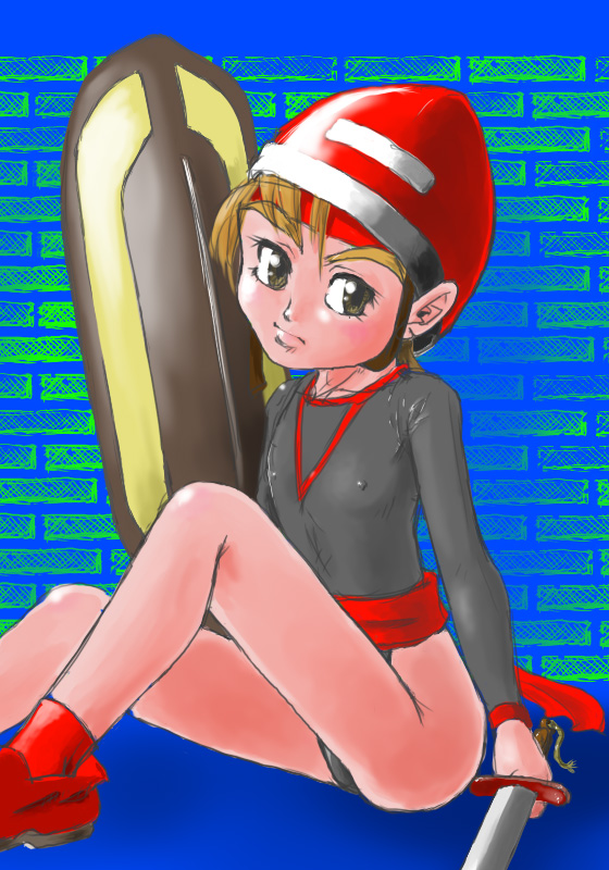 protagonist (dragon slayer and 1 more) drawn by geromoto